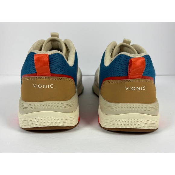 Vionic Strider Multi Color Walking Sneakers Cream Blue Red WSTRIDER Womens 8.5 - Picture 5 of 9